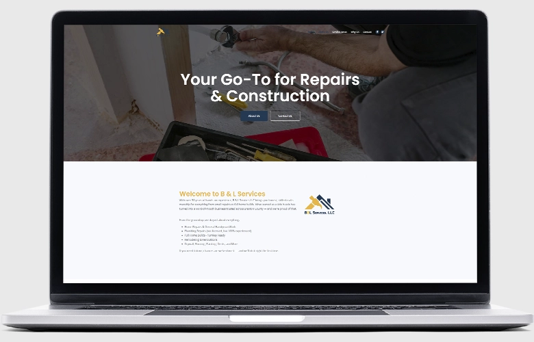 B&L Services website screenshot