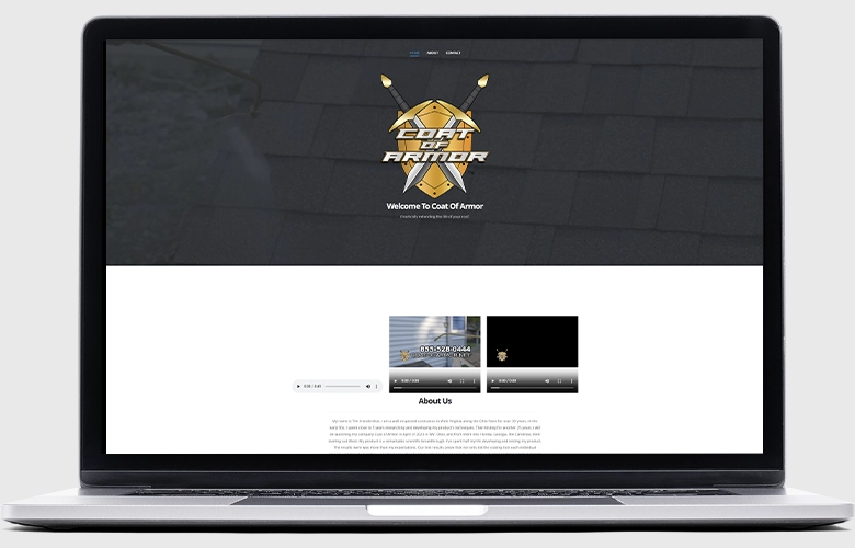 Coat of Armor website screenshot