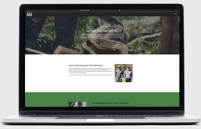 Jacob's Tree Service website screenshot