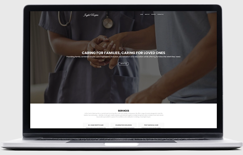 Joyful Respite website screenshot