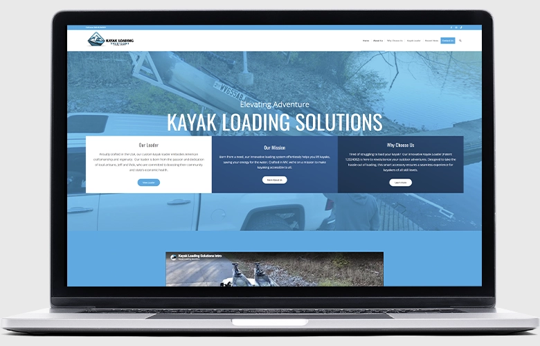 Kayak Loading Solutions website screenshot
