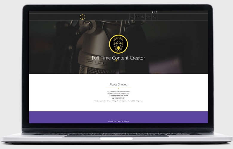 One Peg Sucks website screenshot
