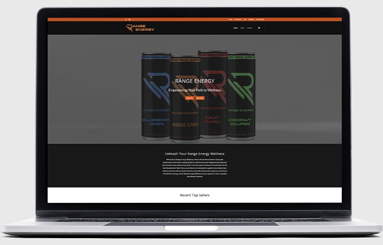 Range Energy Wellness website screenshot
