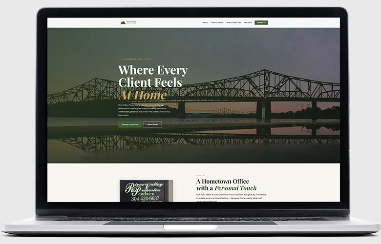 River Valley Properties website screenshot