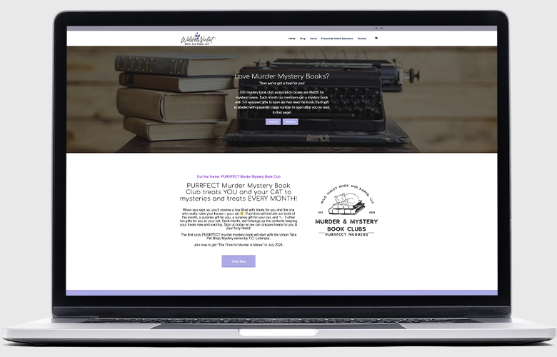Wild Violet Book and Paper website screenshot