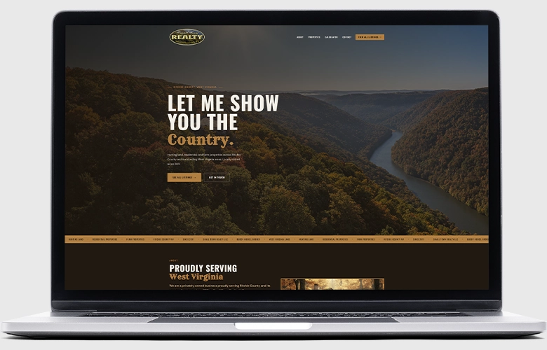 WV Hunting Properties website screenshot